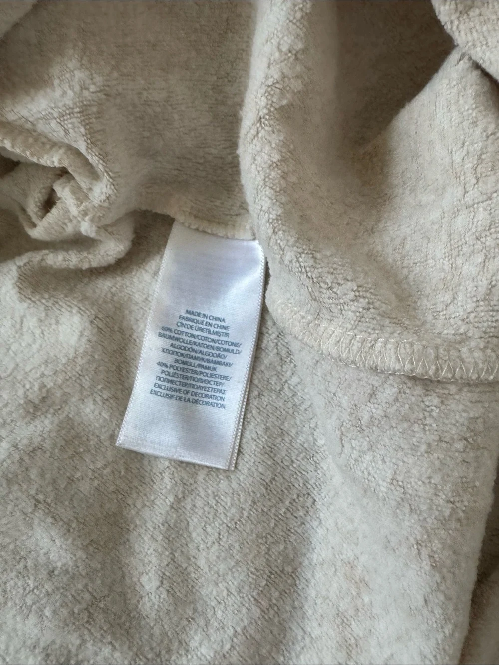 Ralph Lauren Cream Infant One-Piece with Embroidered Crest